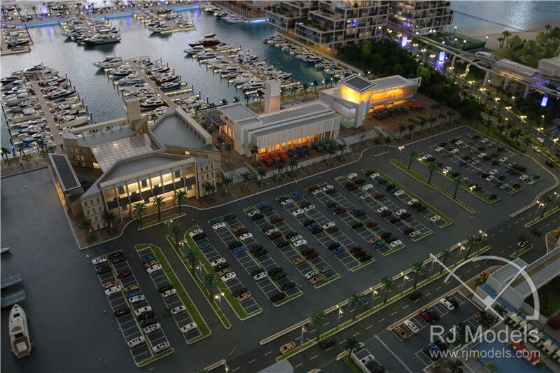Model de plan general al proiectului portuar din Dubai