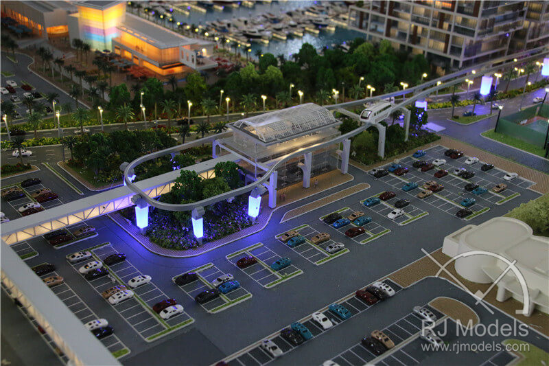 Model de plan general al proiectului portuar din Dubai