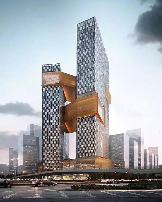 The Rendering of the Tencent Building of Binhai
