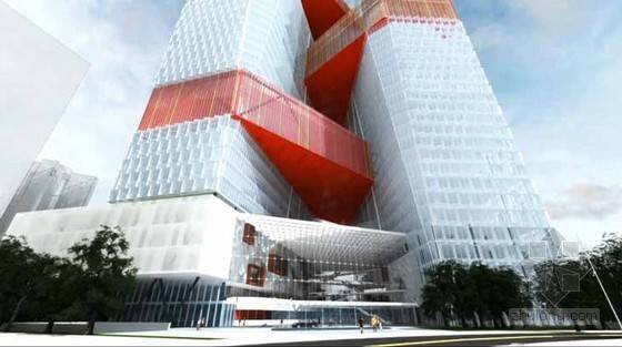 The Pre-construction Conceptual Rendering of Tencent Building of Binhai