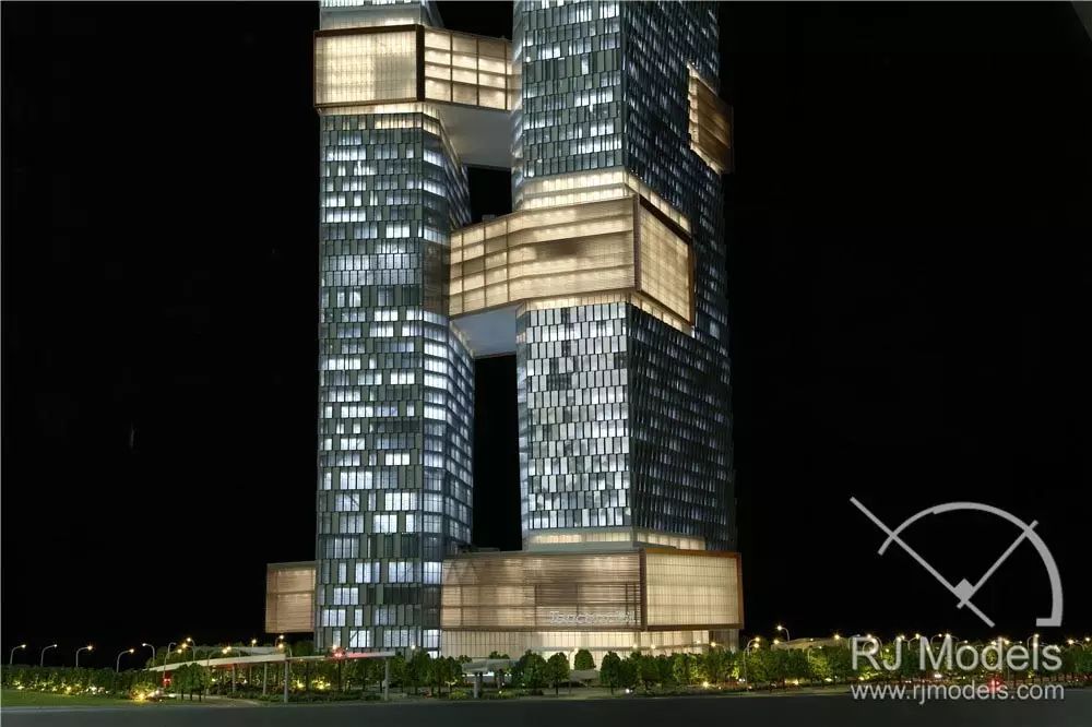 The Completion Photo of Tencent Building of Binhai architectural model
