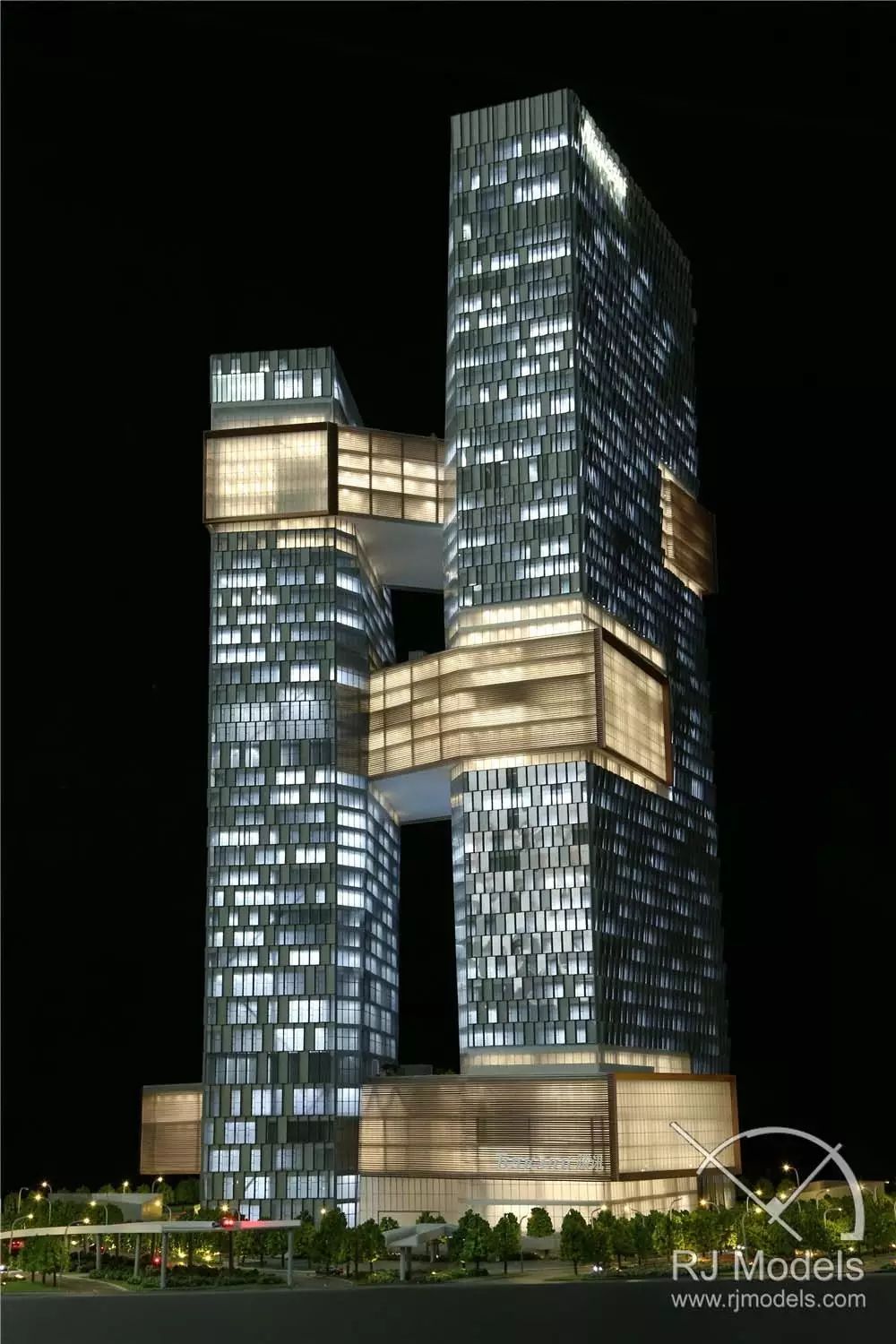 The Completion Photo of Tencent Building of Binhai architecture model