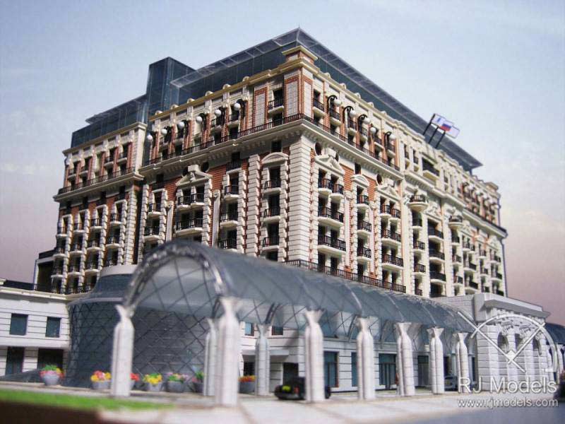 The Ritz Carton Hotel Model in Moscow