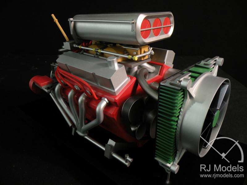 Product Model, V engine Scale in 1:4