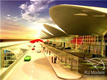 12.Hong-Kong-Airport-Model-Phase-1／Chek-Lap-Kok-Hong-Kong-International-Airport-Terminal-1