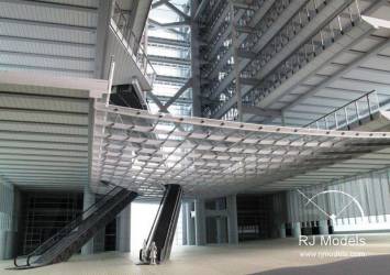 Atrium of Hong Kong HSBC Headquarters 3d Building Model by Norman Forster