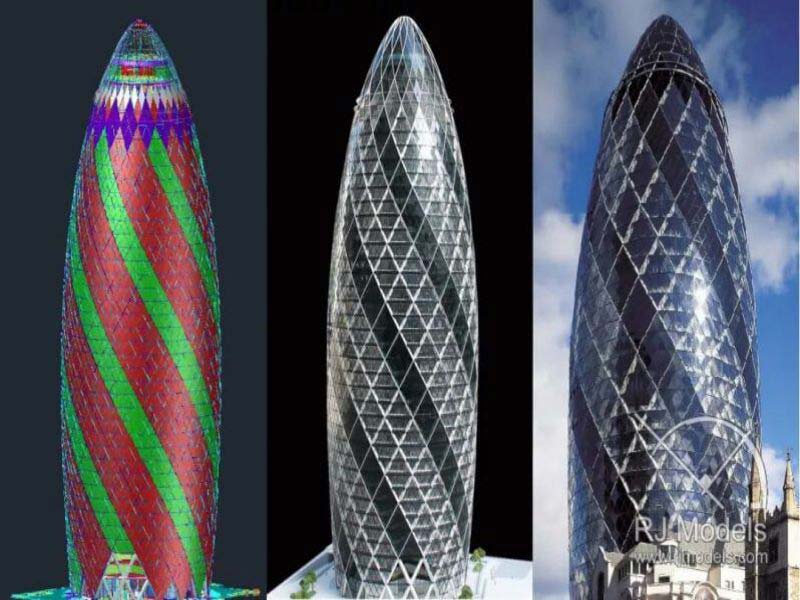 A Comparison between the Drawings, Model, and the Actual Building