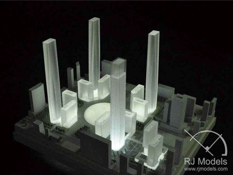 Architectural Model Drawing for Hotel Model in Macao