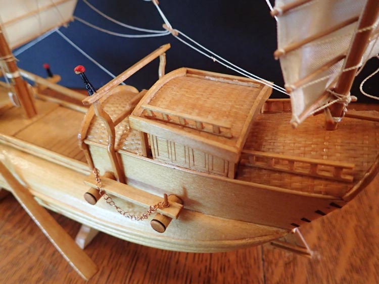 Bamboo boat model