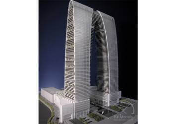 N SCALE ONE INTERNATIONAL PLACE REPLICA SKYSCRAPER \ HIGH RISE \ OFFICE BUILDING 