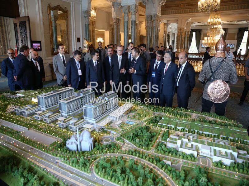 Ronesans Giant Health Campus of building model in Istanbul