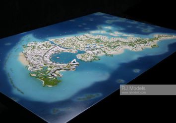 Master plan Model in Red sea island