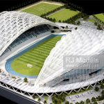 SOM Kuwait University Stadium 1:500 - 1
