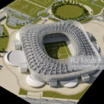 Al Rayyan Stadium, Doha 1:1000 - 1