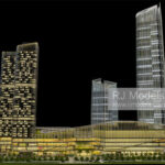 Beijing Office Model, China 1:100 - 1