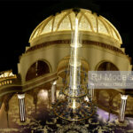 Nursultan Grand Mosque Section 1:100 - 1