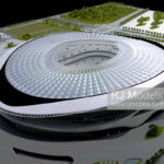 GDADRI Guangzhou Football Park 1:200 - 1