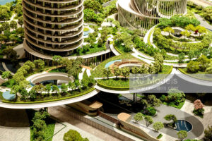 ParkLand Group Guangzhou Pengrui Financial City 1:130 - 5