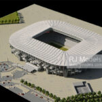 Ras Abu Aboud Stadium, Doha 1:1000 - 1