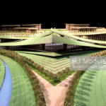 Zaha Hadid, Pujiang Cultural Centre, 1:300 - 3