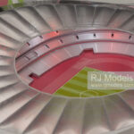 Zaha Hadid Changsha Olympic Sports Center 1:400 - 2