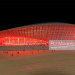Zaha Hadid Nansha Gymnasium, Guangzhou 1:300 - 3