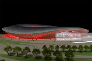 Zaha Hadid Nansha Gymnasium, Guangzhou 1:300 - 4
