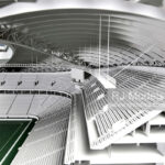 Zaha Hadid Al Wakrah Stadium, Doha 1:200 - 2