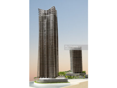 KPF, Mandarin Oriental Residences, Miami, 1:400