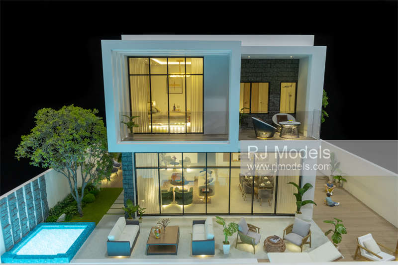 Villa architectural model in Muscat, Oman